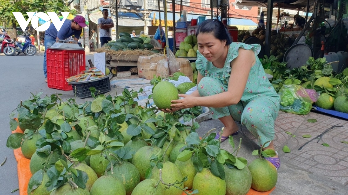 cho hoa tet o tp.hcm diu hiu, rau cu qua va trai cay hut hang hinh anh 2