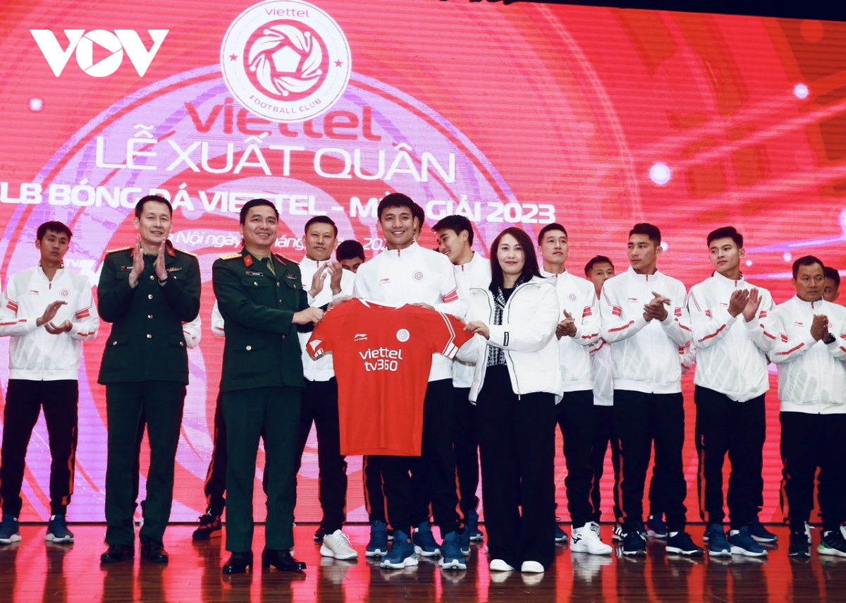 viettel fc ra mat tan binh khung , quyet tranh ngoi vo dich v-league 2023 hinh anh 4