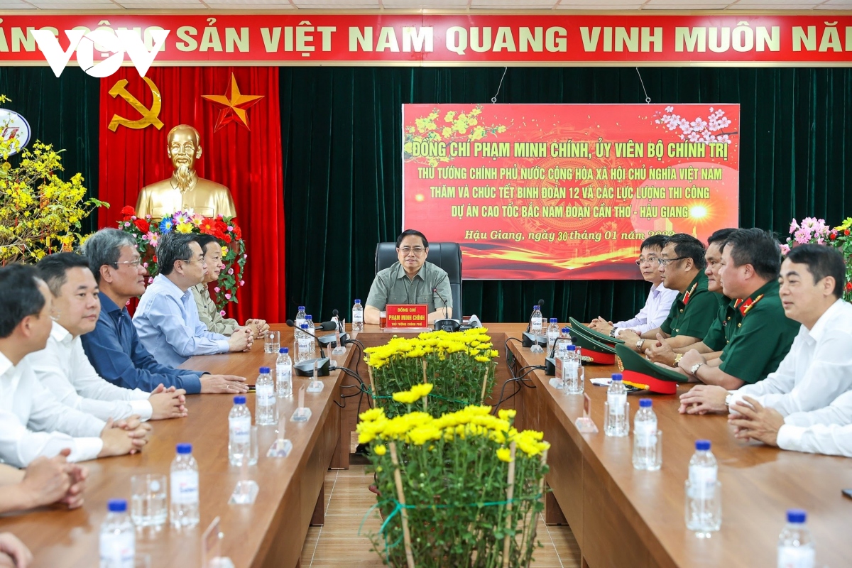 thu tuong pham minh chinh kiem tra du an cao toc khu vuc Dbscl hinh anh 7