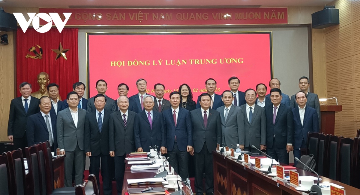 Ông Võ Văn Thưởng làm việc với Hội đồng Lý luận Trung ương