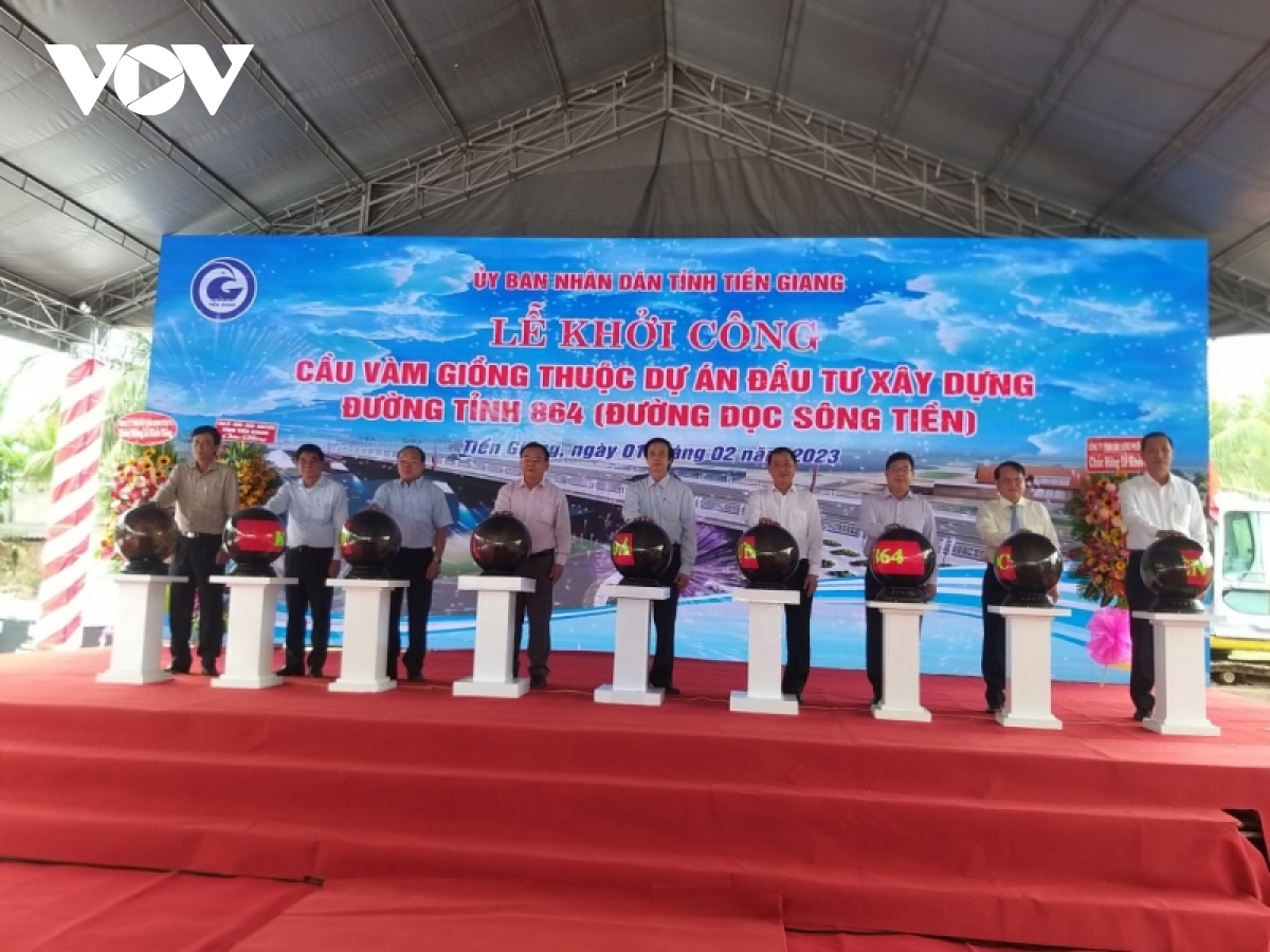 khoi dong du an giao thong voi von dau tu hon 3.200 ty dong o tien giang hinh anh 1