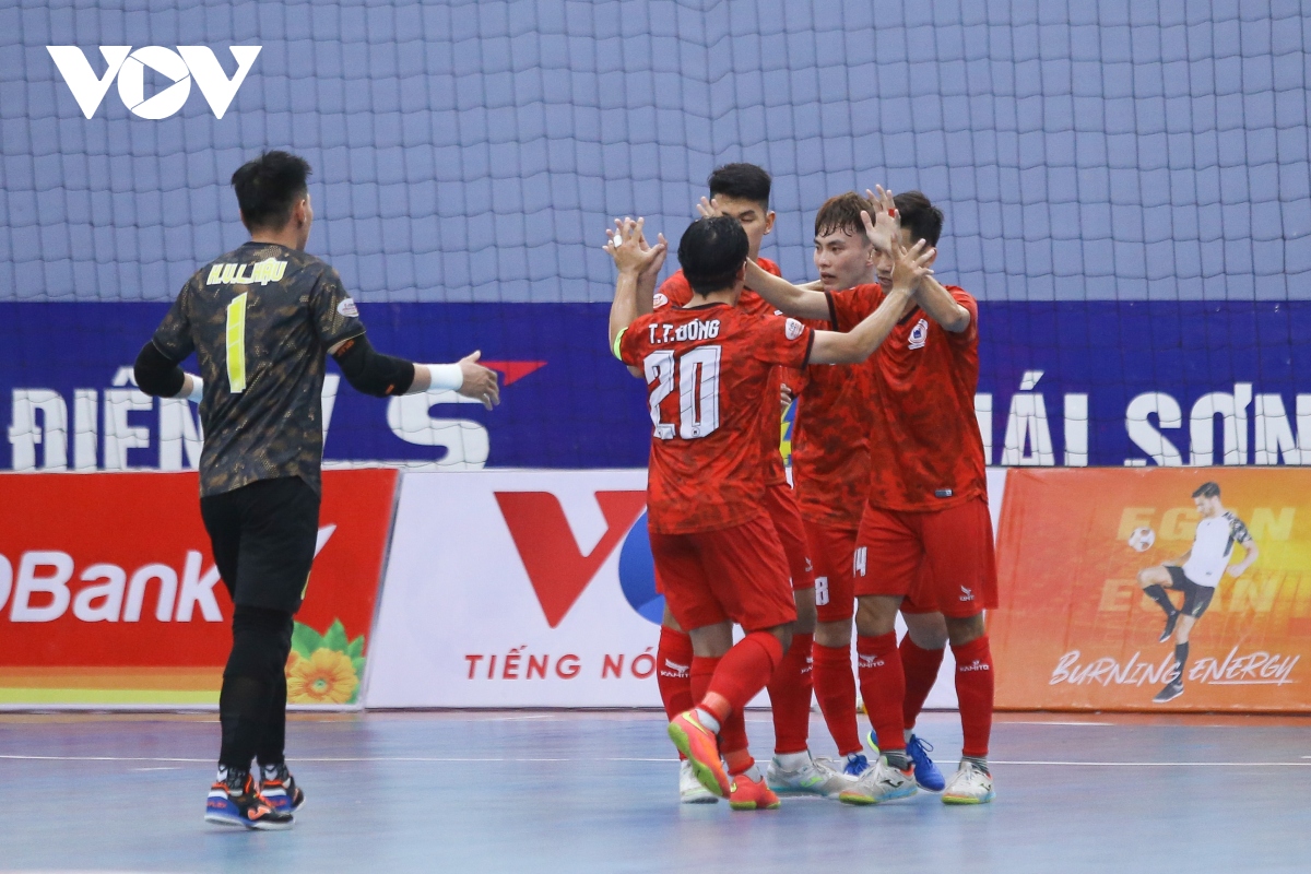 ket qua futsal hdbank vDqg 2023 cao bang hoa kich tinh tan hiep hung hinh anh 2