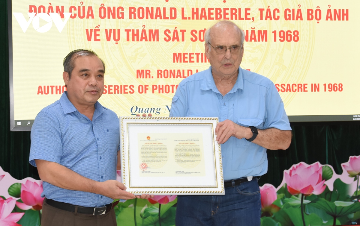 Tác giả bộ ảnh vụ thảm sát Sơn Mỹ đồng ý để Quảng Ngãi trưng bày tác phẩm của mình