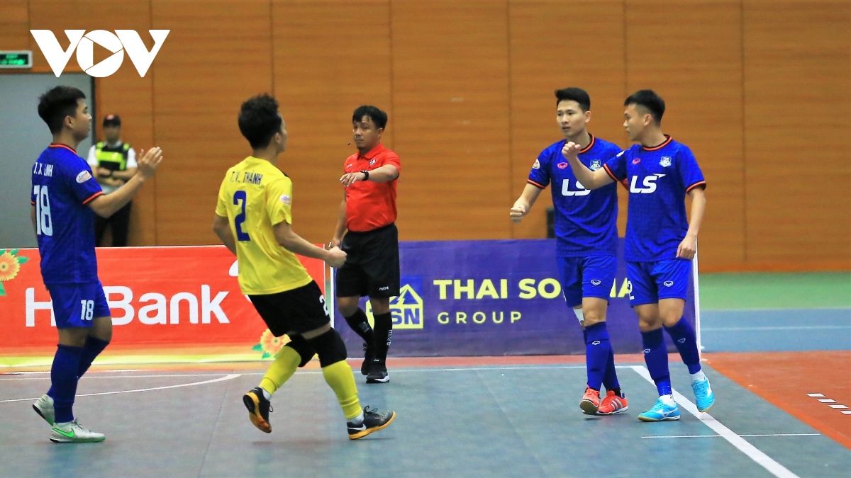 ket qua futsal hdbank vDqg 2023 thai son bac va khanh hoa huong niem vui hinh anh 2