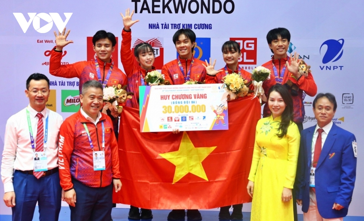 taekwondo viet nam thuong 500 usd cho moi tam hcv sea games 32 hinh anh 1