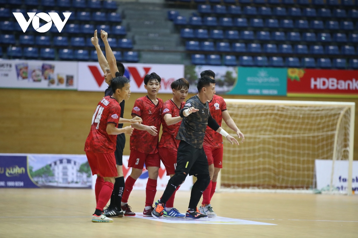 ket qua futsal hdbank vDqg 2023 khanh hoa chia diem voi thai son nam o tran cau dinh hinh anh 1