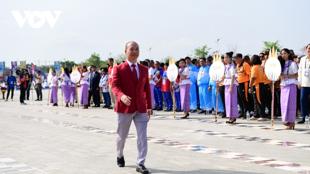 trang trong le thuong co Doan the thao viet nam tai sea games 32 hinh anh 5