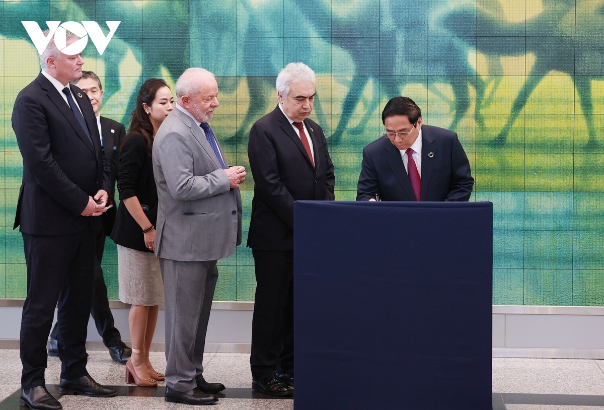 Thủ tướng và trưởng đoàn các nước thăm Công viên tưởng niệm hòa ...