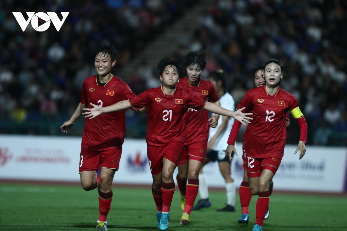 ket qua bong da sea games 32 ngay 12 5 Dt nu viet nam thang nhan Dt nu campuchia hinh anh 6