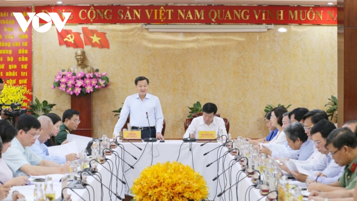 phó thủ tướng lê minh khái làm việc với tỉnh bình phước hình ảnh 1 pho thu tuong le minh khai lam viec voi tinh binh phuoc hinh anh 1