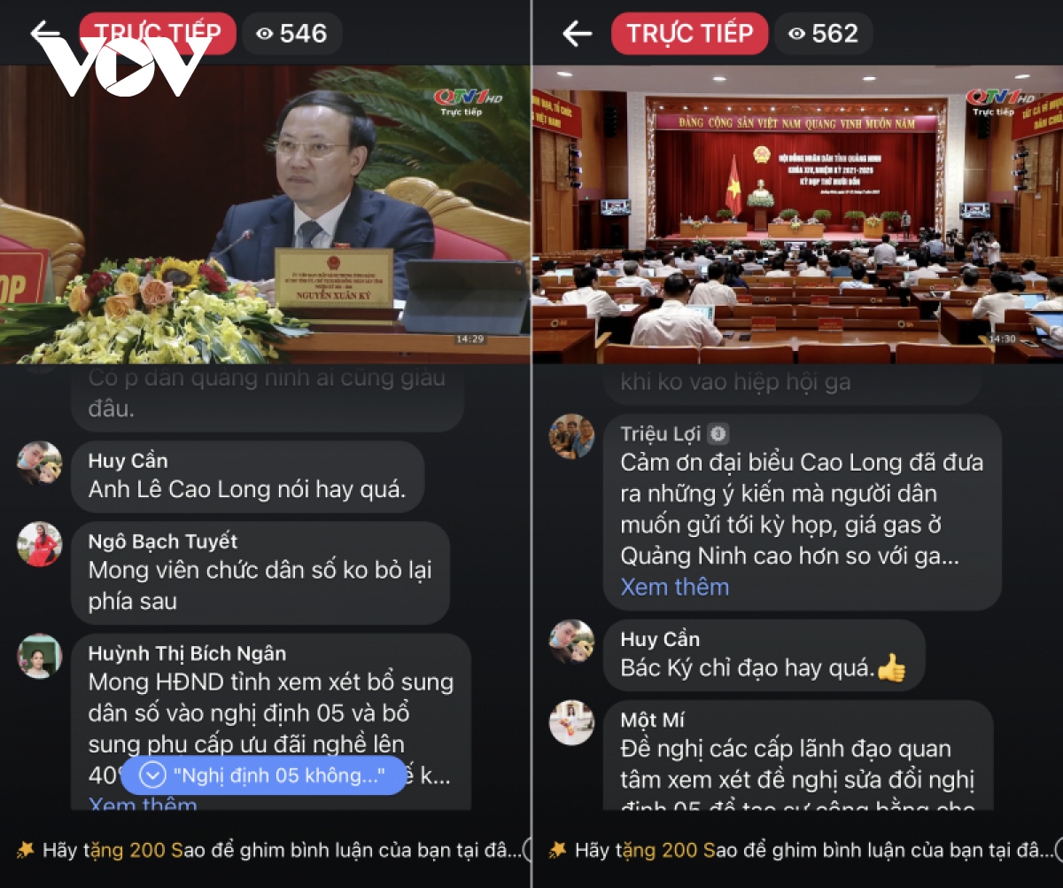 quang ninh livestream phien hop hDnd de cu tri chat van truc tuyen hinh anh 1