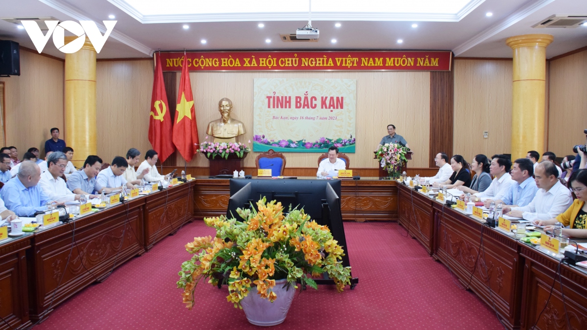 thu tuong pham minh chinh lam viec voi ban thuong vu tinh uy bac kan hinh anh 3 thu tuong pham minh chinh lam viec voi ban thuong vu tinh uy bac kan hinh anh 3