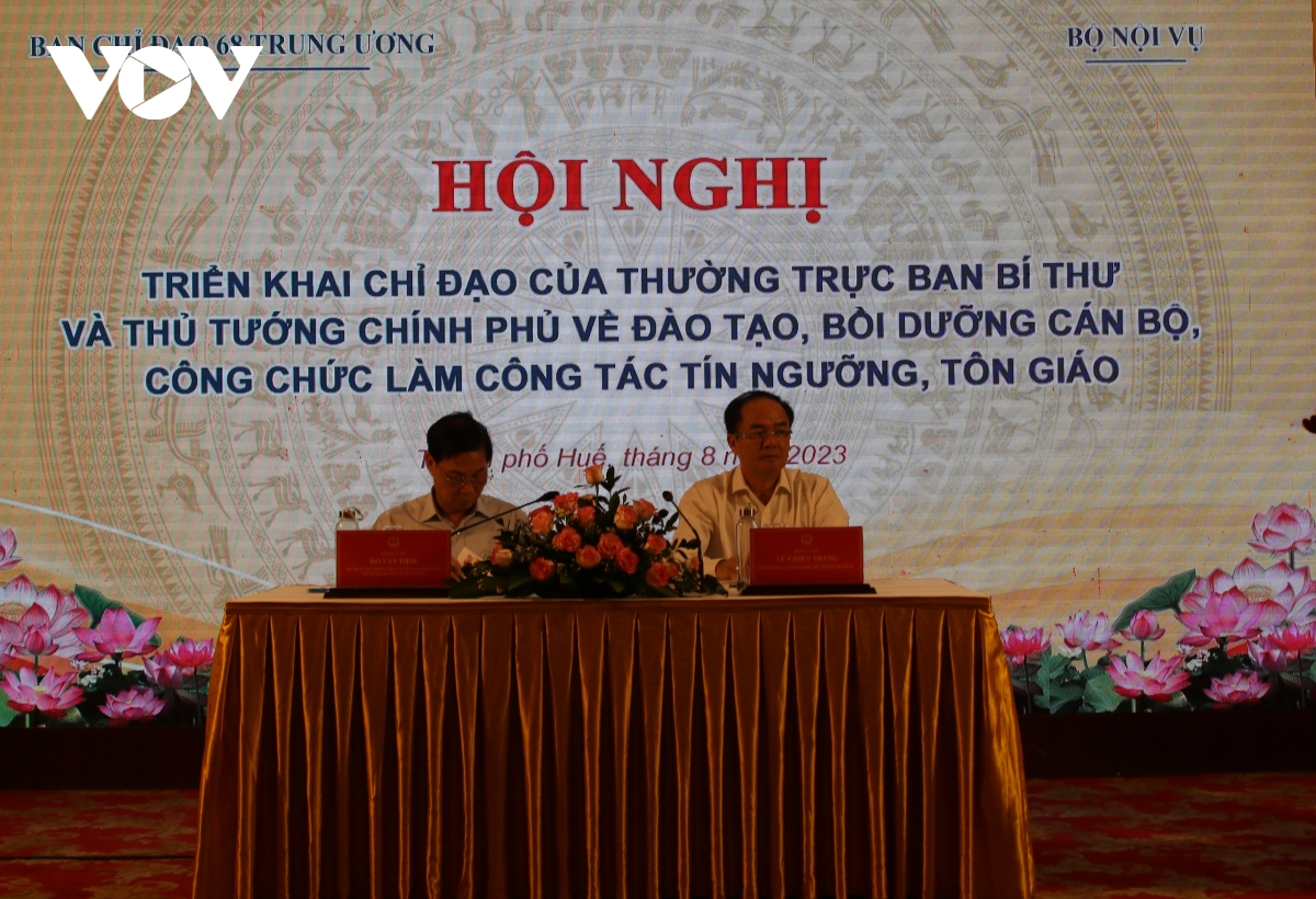 Hội nghị toàn quốc tập huấn cán bộ làm công tác tín ngưỡng, tôn giáo