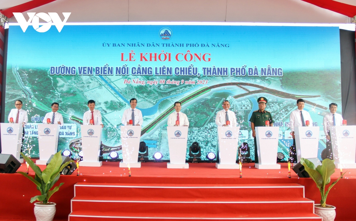 khoi cong du an Duong ven bien noi cang lien chieu Da nang hinh anh 1