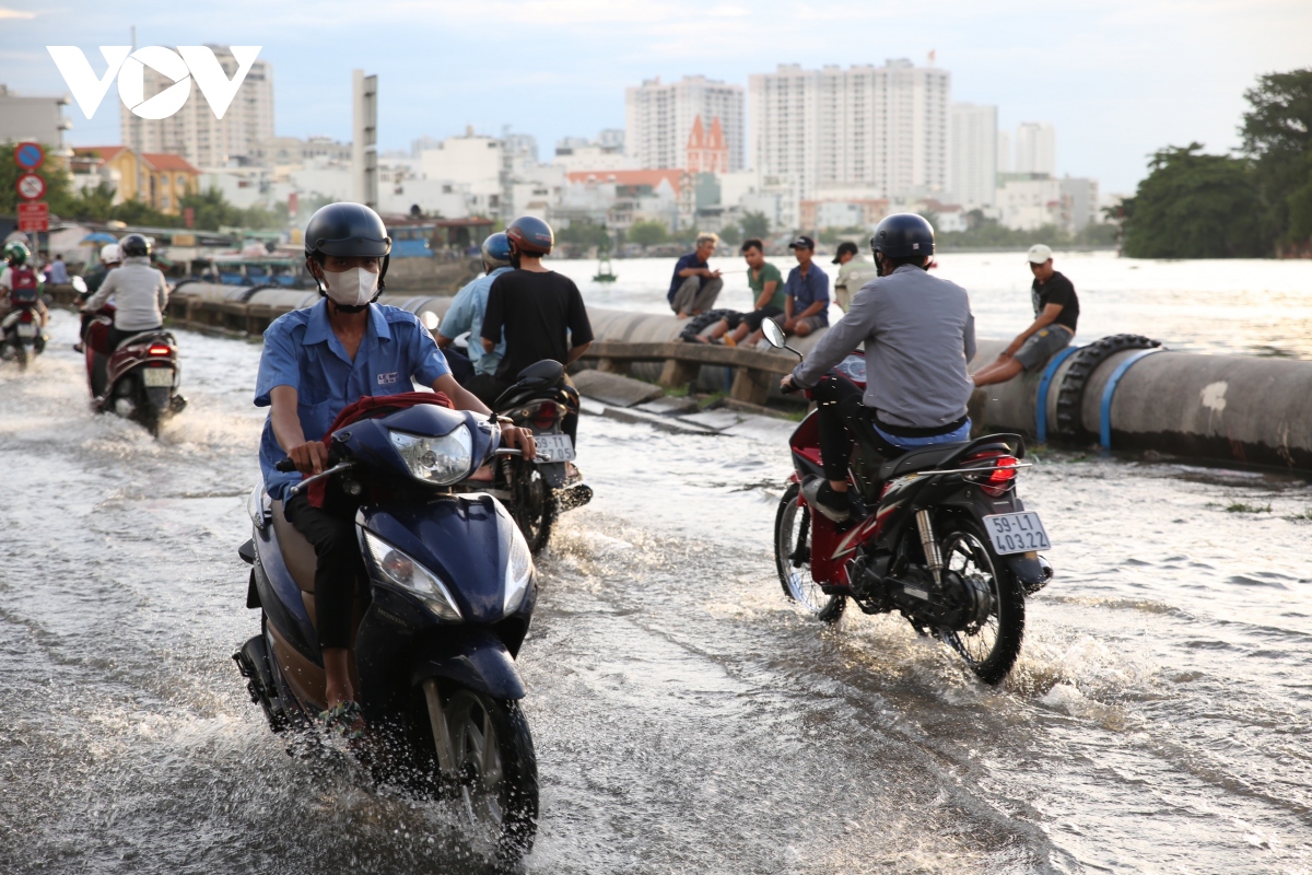 trieu cuong khien nhieu tuyen duong, khu dan cu o tp.hcm ngap lenh lang hinh anh 3