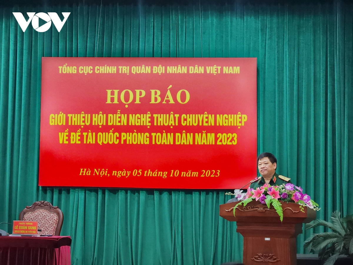 to chuc hoi dien nghe thuat ve de tai quoc phong toan dan 2023 voi quy mo lon hinh anh 1