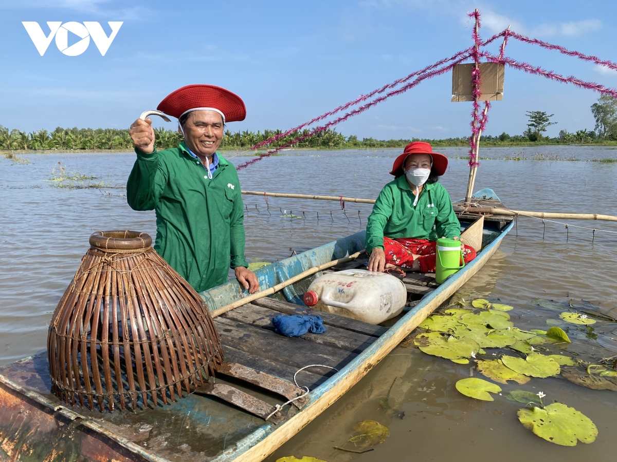 Doc dao hoi thi keo con bat ca mua nuoc noi o hau giang hinh anh 1