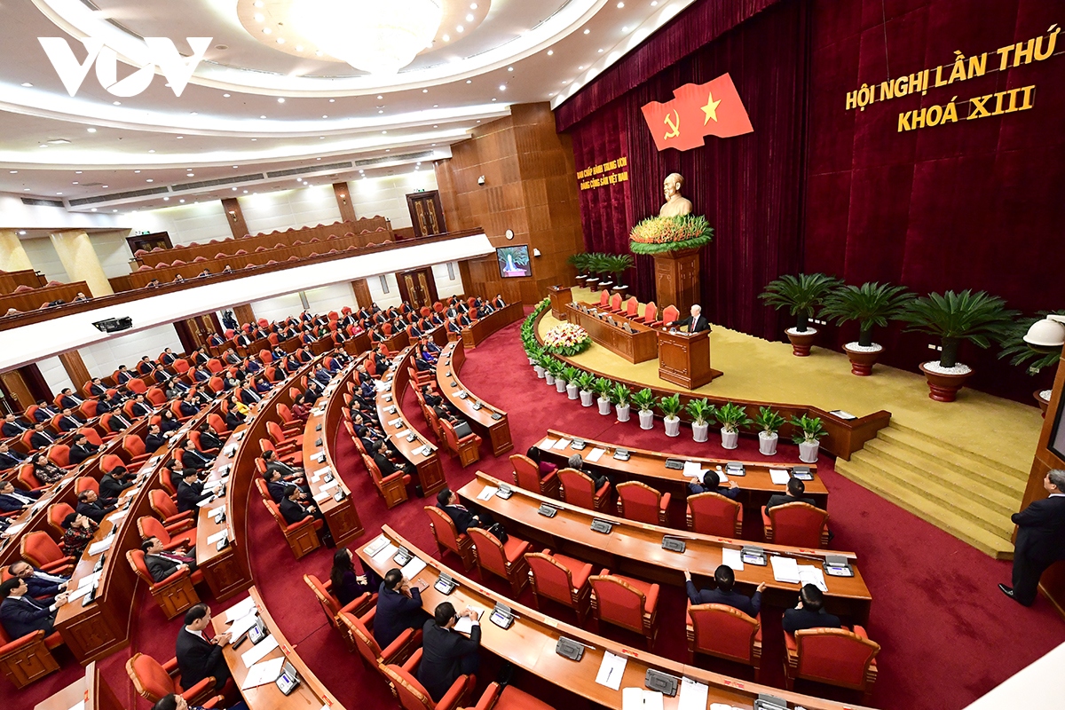 Hình ảnh: Bế mạc Hội nghị Trung ương 8 khoá XIII