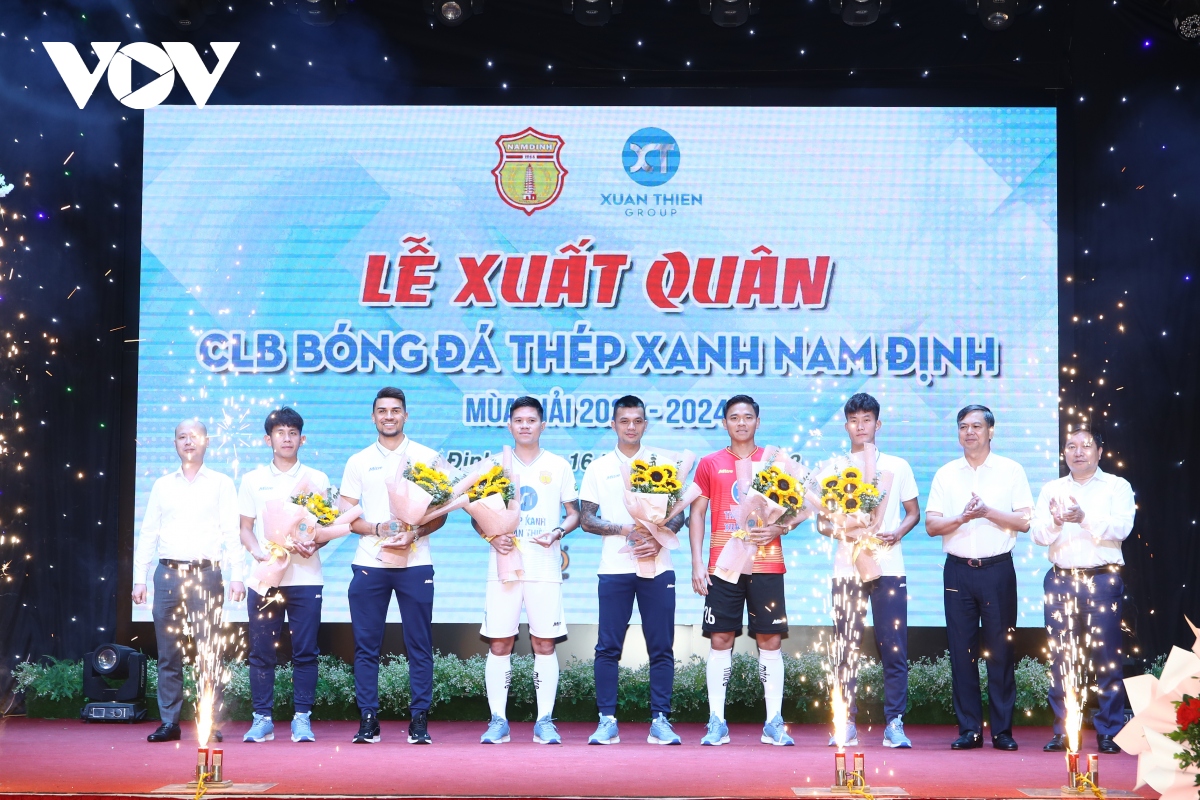 clb nam Dinh xuat quan, quyet tam vao top 3 v-league 2023 2024 hinh anh 1