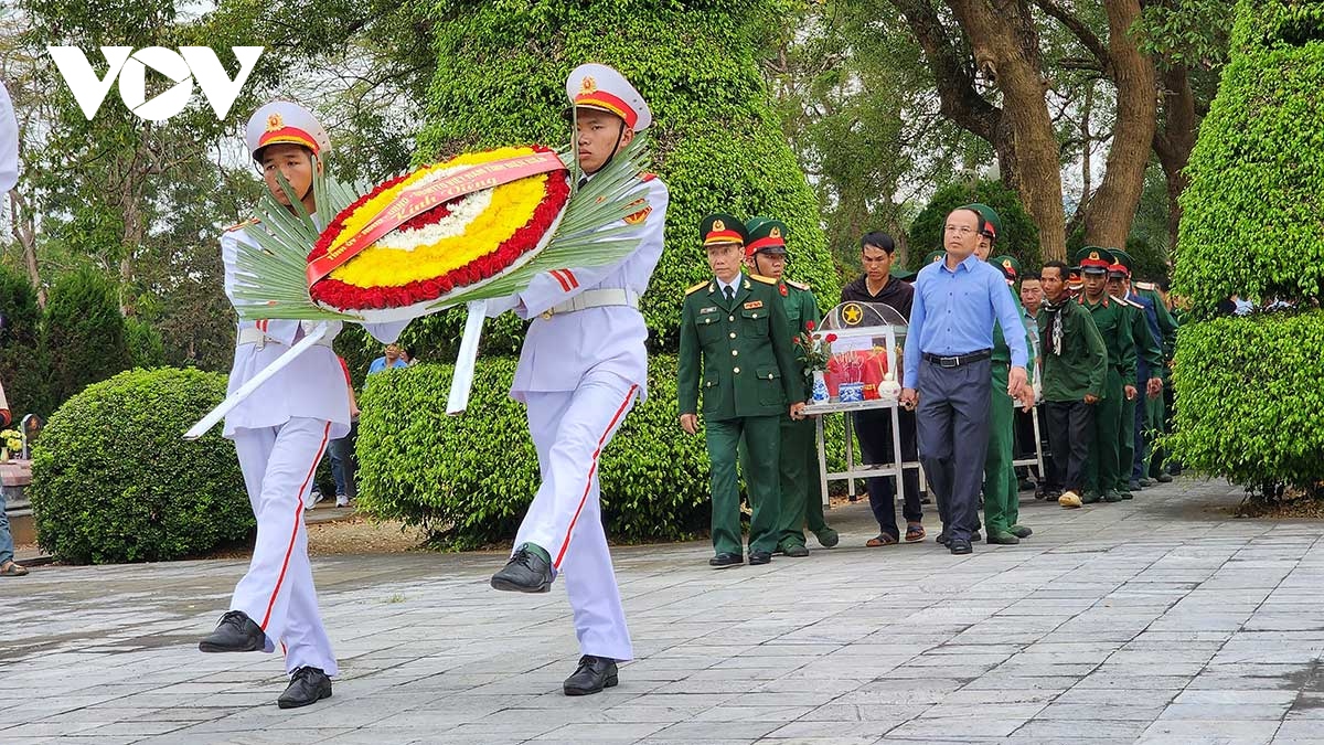 Điện Biên: Truy điệu, an táng 3 liệt sĩ hy sinh trong Chiến dịch Điện Biên Phủ