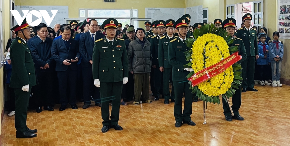 Yên Bái truy điệu, an táng hài cốt quân tình nguyện Việt Nam hy sinh tại Lào