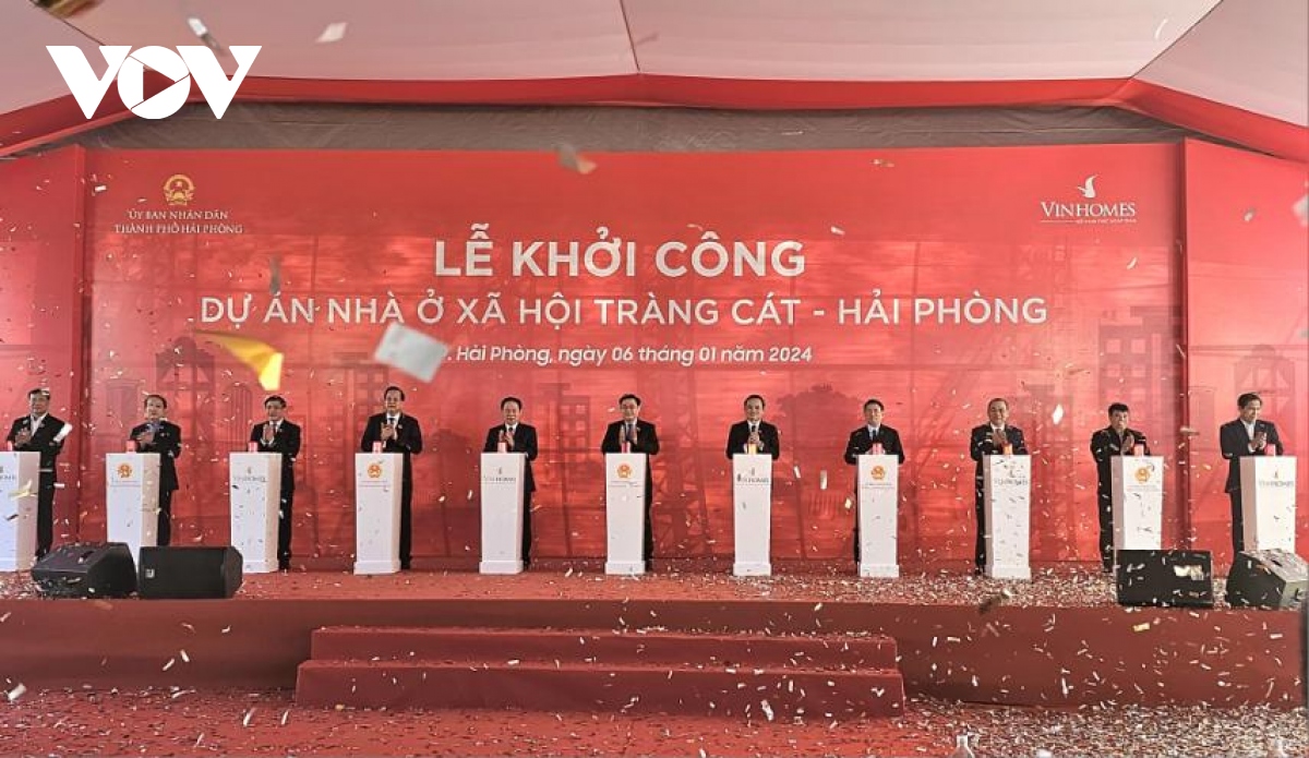 hai phong khoi cong du an nha o xa hoi quy mo lon nhat den thoi diem hien tai hinh anh 1