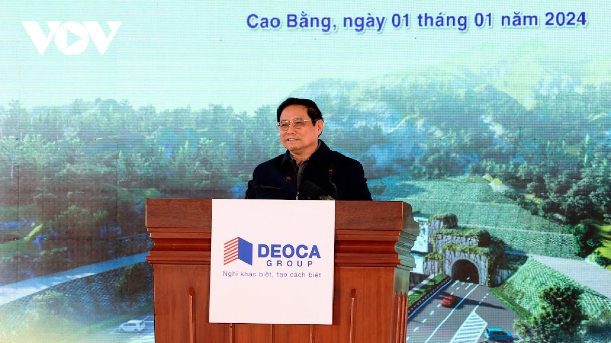 toan canh le khoi cong tuyen cao toc Dong Dang - tra linh hinh anh 2