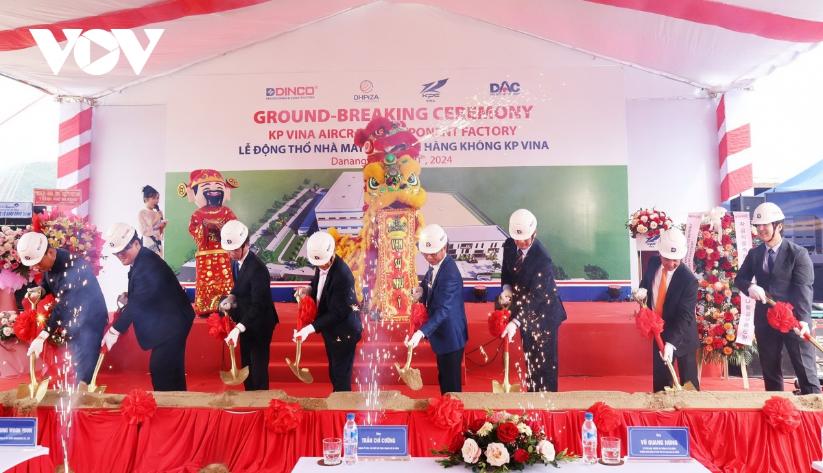 Đà Nẵng động thổ dự án Nhà máy linh kiện hàng không KP VINA, vốn 20 triệu USD