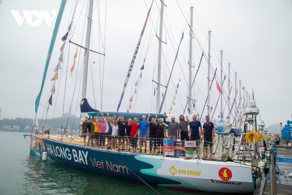 can canh 11 chiec thuyen buom clipper race tai ha long hinh anh 3