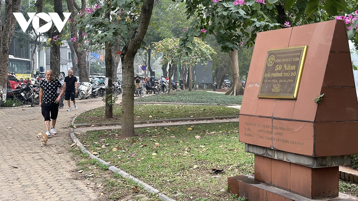 ha noi thong tin ve tien do chinh trang cai tao vuon hoa, cong vien hinh anh 1