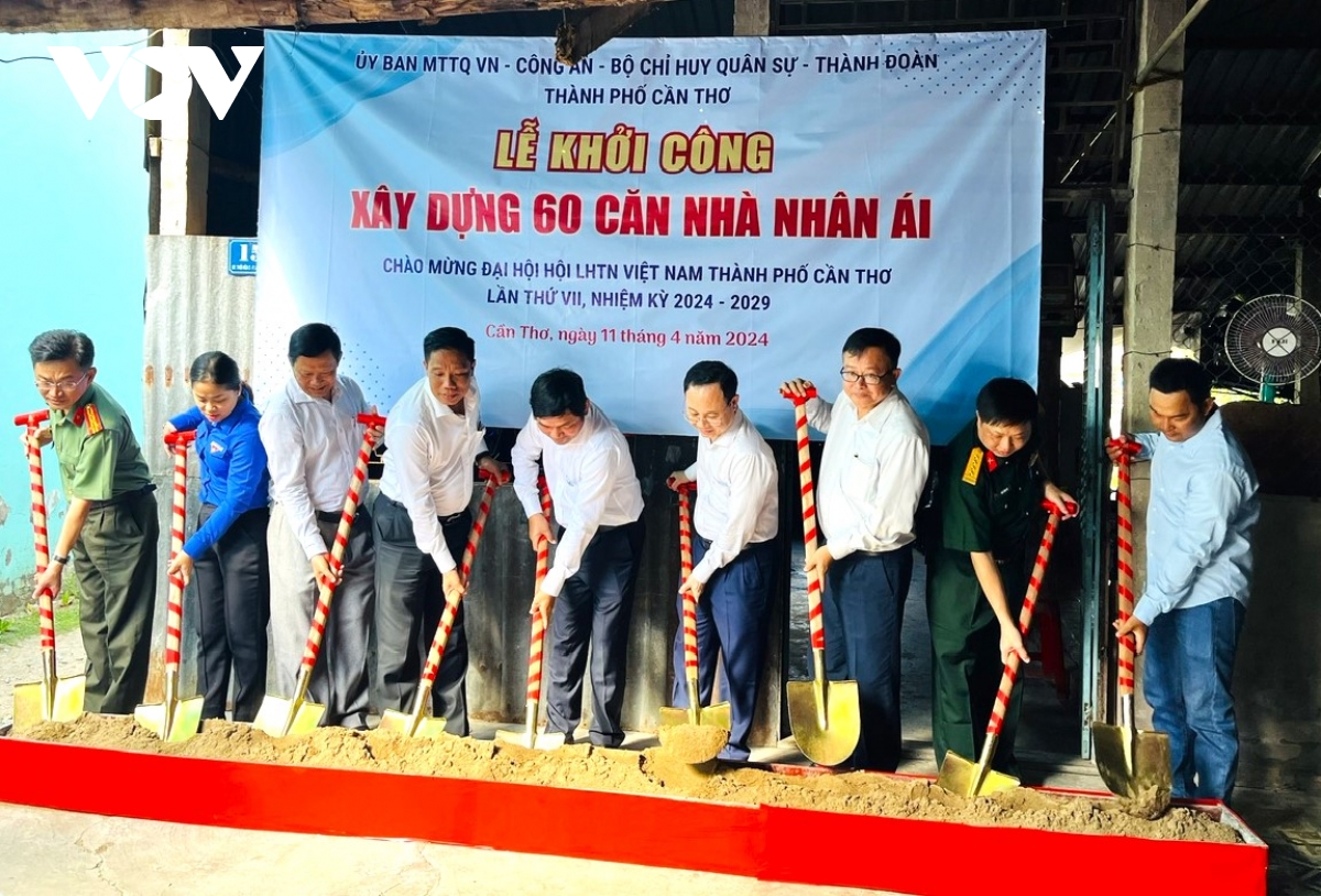 Cần Thơ khởi công xây dựng 60 căn nhà nhân ái cho đồng bào tôn giáo