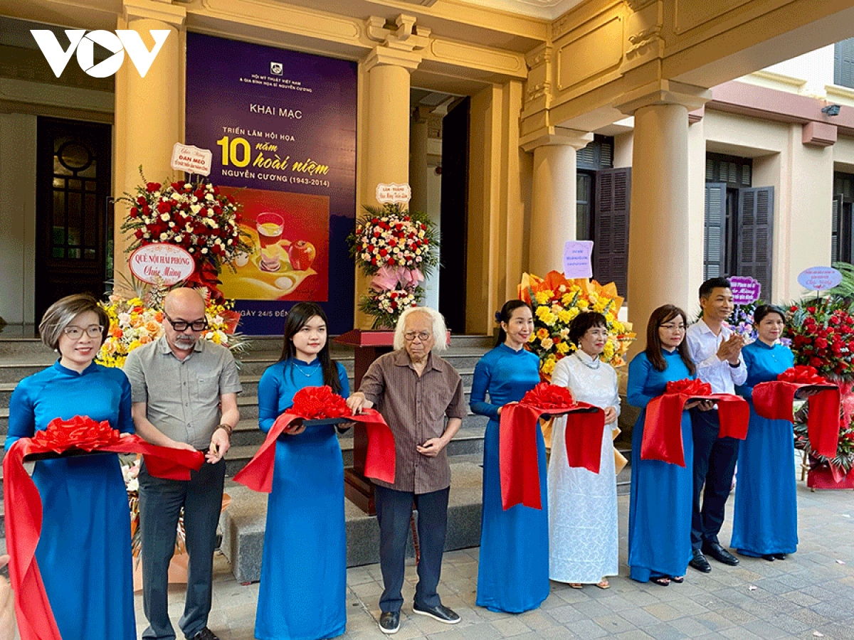 Khai mạc triển lãm tri ân cố họa sĩ Nguyễn Cương