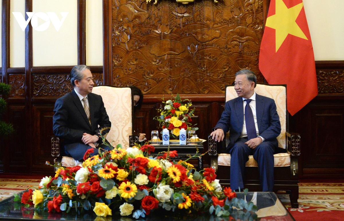 president to lam reaffirms vietnam china close partnership picture 1