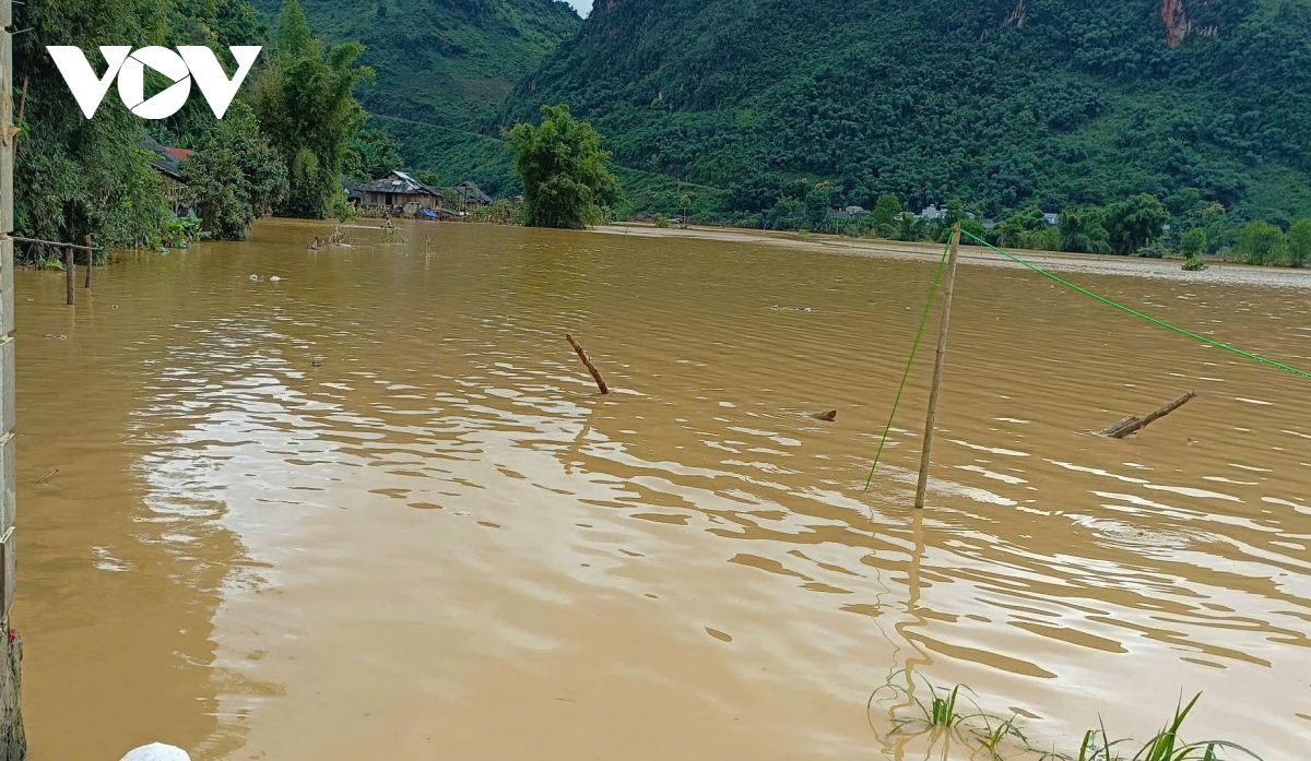 Một tháng sau cơn lũ dữ Tông Cọ Sơn La lại ngập trong biển nước do mưa lớn