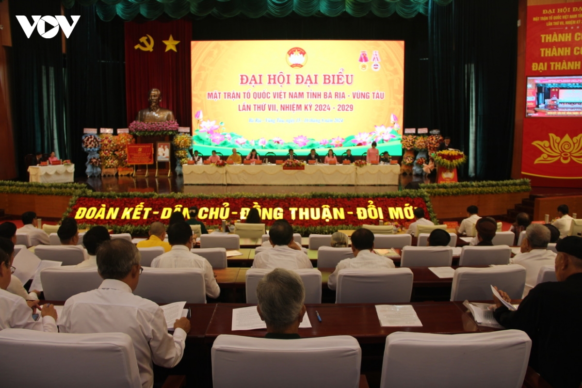 300 đại biểu dự Đại hội Đại biểu Mặt trận tổ quốc tỉnh Bà Rịa - Vũng Tàu