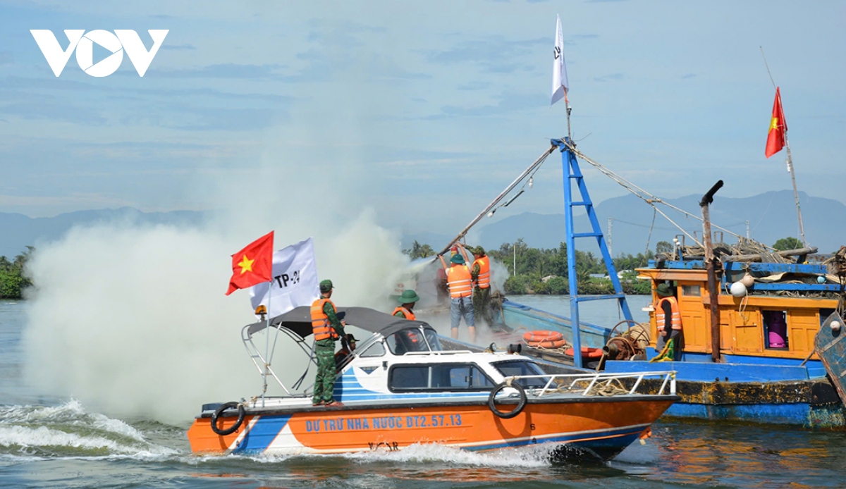 Thành phố Quảng Ngãi diễn tập ứng phó với siêu bão