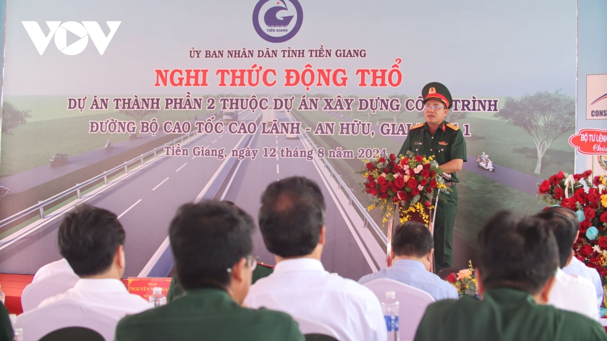 Động thổ dự án thành phần 2 cao tốc Cao Lãnh An Hữu