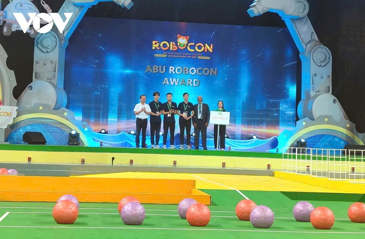 abu robocon 2024 Doi tuyen viet nam 1 gianh ngoi A quan hinh anh 2