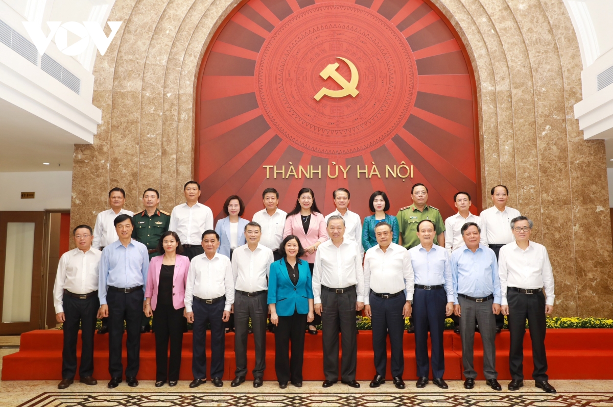 Tổng Bí thư, Chủ tịch nước Tô Lâm làm việc với Ban Thường vụ Thành ủy Hà Nội