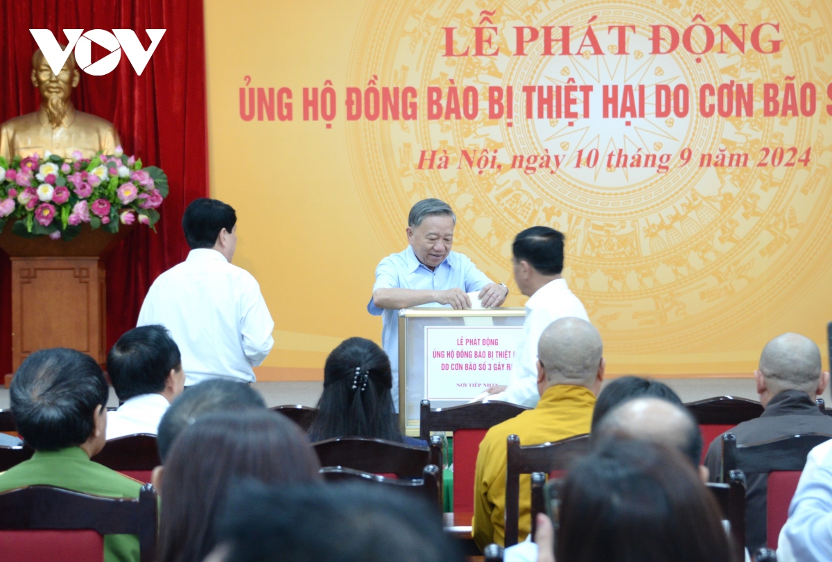 tong bi thu, chu tich nuoc to lam du le phat dong ung ho dong bao bi thiet hai do bao so 3 hinh anh 2