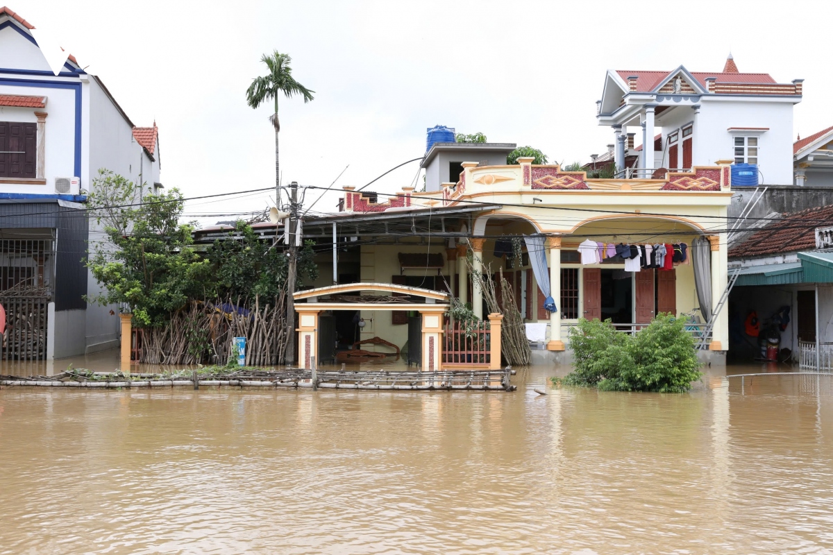 Hơn 600 hộ dân ở Kênh Gà, Ninh Bình bị cô lập, học sinh phải bơi thuyền đến lớp