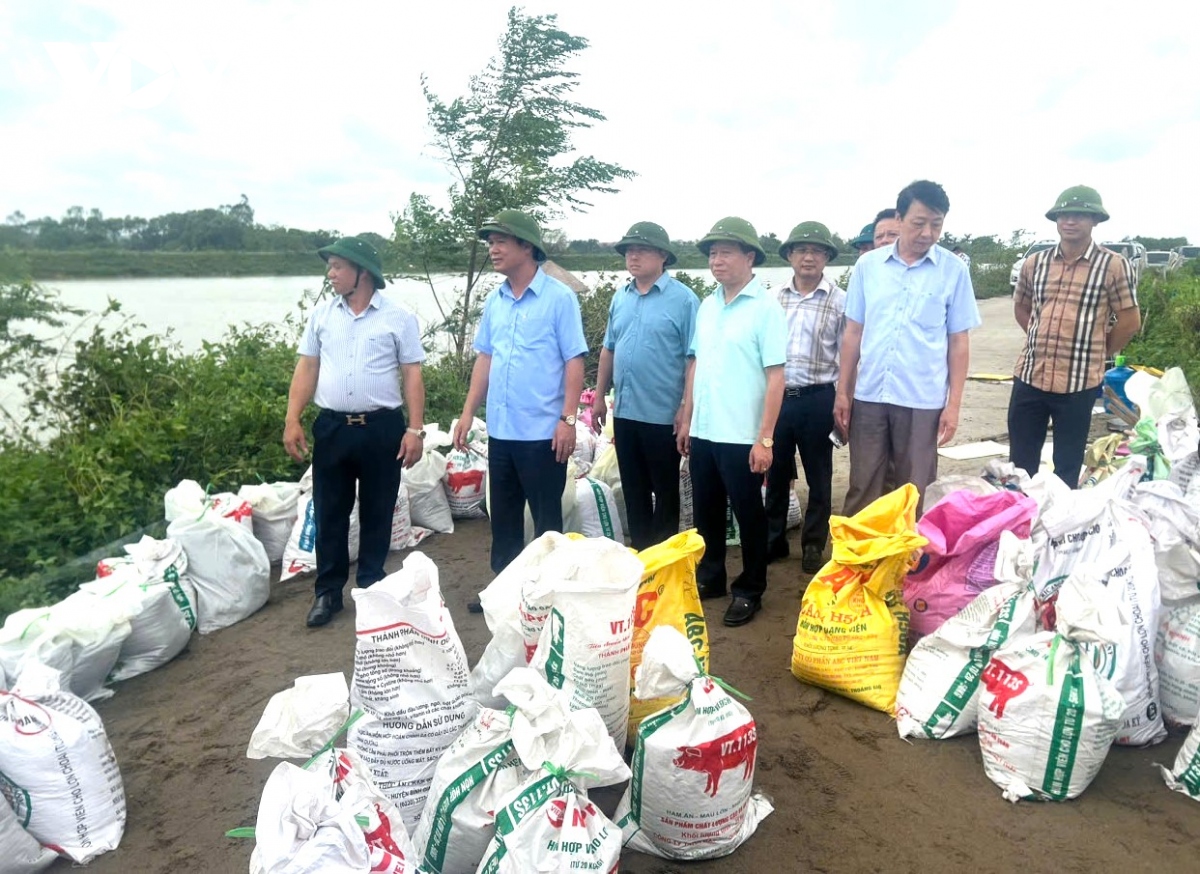 Lũ sông Cầu lên nhanh, Bắc Ninh tăng cường tuần tra canh gác đê