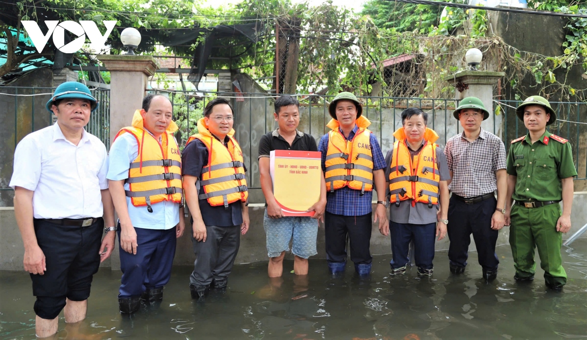 bac ninh ho tro nguoi dan nam trong khu vuc bi anh huong cua bao lu hinh anh 1