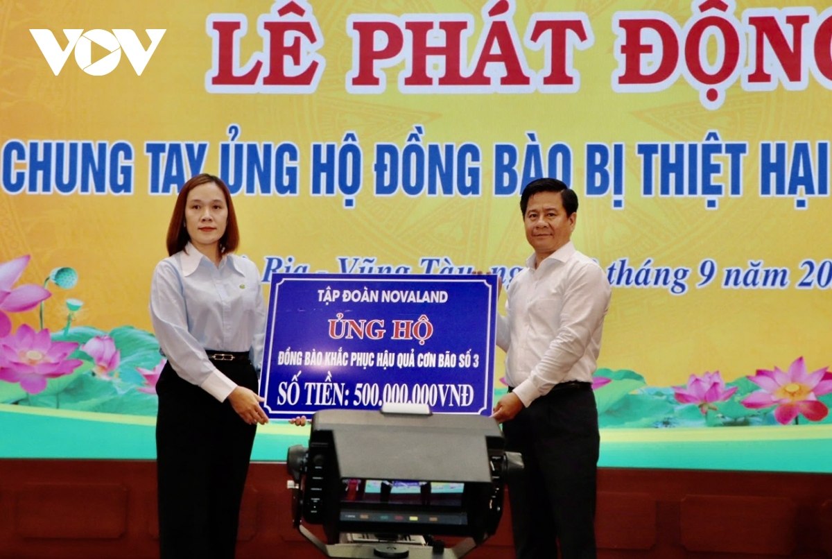 ba ria vung tau huy dong 51 ty dong ung ho dong bao phia bac trong mot ngay hinh anh 1