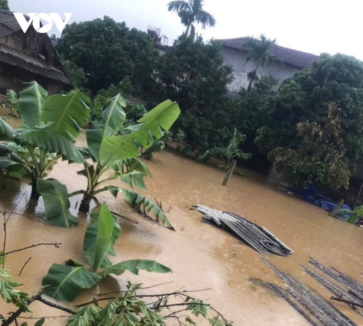 nuoc lu o huyen ha hoa, phu tho len cao, 1 xa bi co lap hinh anh 5