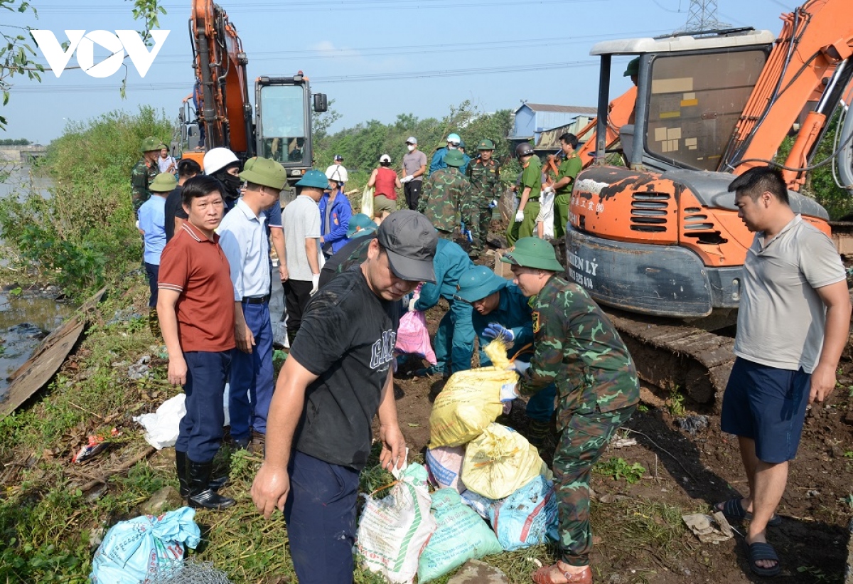 bac ninh khac phuc su co cong trinh thuy loi tren de song ngu huyen khe hinh anh 2