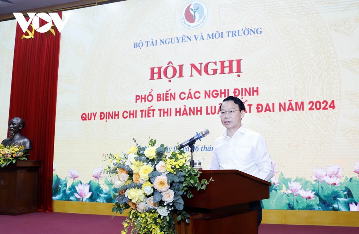 Bộ trưởng Bộ TN&MT Đỗ Đức Duy: "Luật Đất đai 2024 góp phần hoàn thiện thể chế"