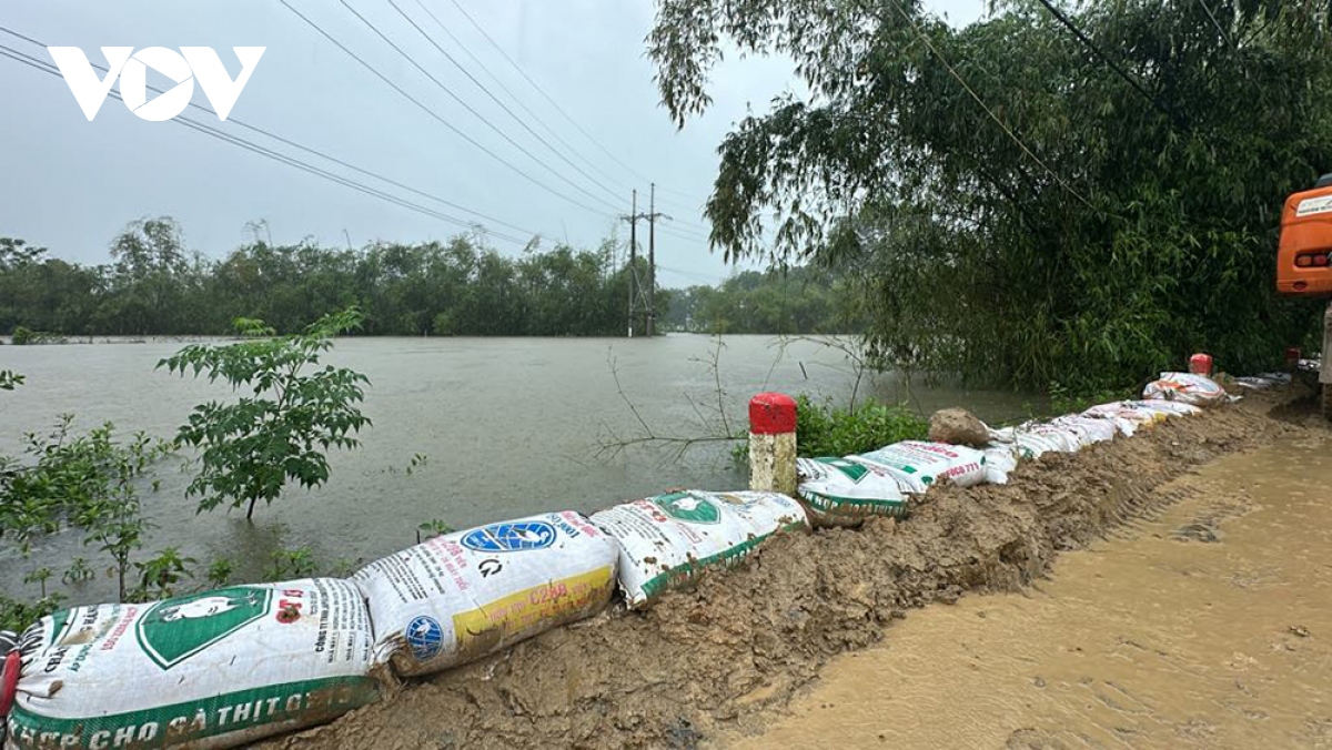 nuoc tran qua dap, mot xa o ngoai thanh ha noi huy dong nguoi dan ung cuu hinh anh 4