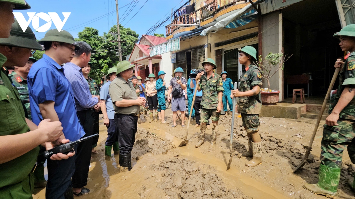 thu tuong pham minh chinh den yen bai chi dao ung pho, khac phuc hau qua mua lu hinh anh 2