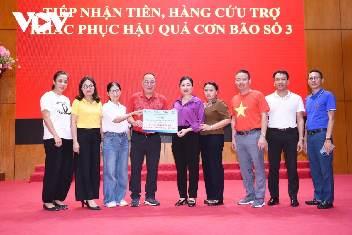 vov cung quy tu thien next-g ung ho dong bao bi bao lu o yen bai, lao cai hinh anh 1